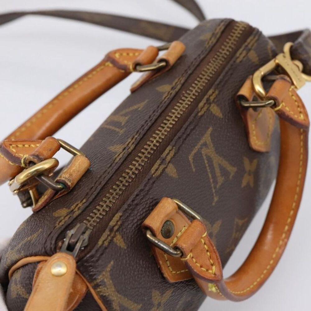 Louis Vuitton Speedy Mini Hl Monogram Canvas Brown Canvas Handbag - Picture 11 of 16